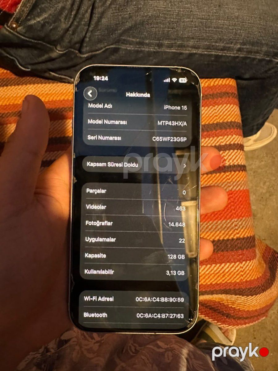 Apple iPhone 15 Blue 128GB/6GB — Smartfonlar, Bakı (4)