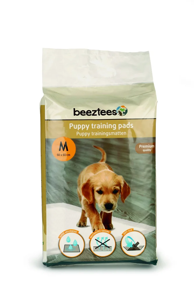 Beeztees Bala itləri tualetdən istifadə etməyə öyrətmək üçün təlim yastıqları, ölçüsü M, 60×60 sm, 15 ədəd — Bakı