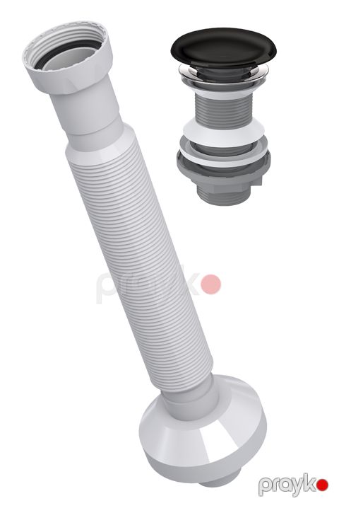 İzyapı cc klapan qara+xortum 32MM PS001 — Bakı