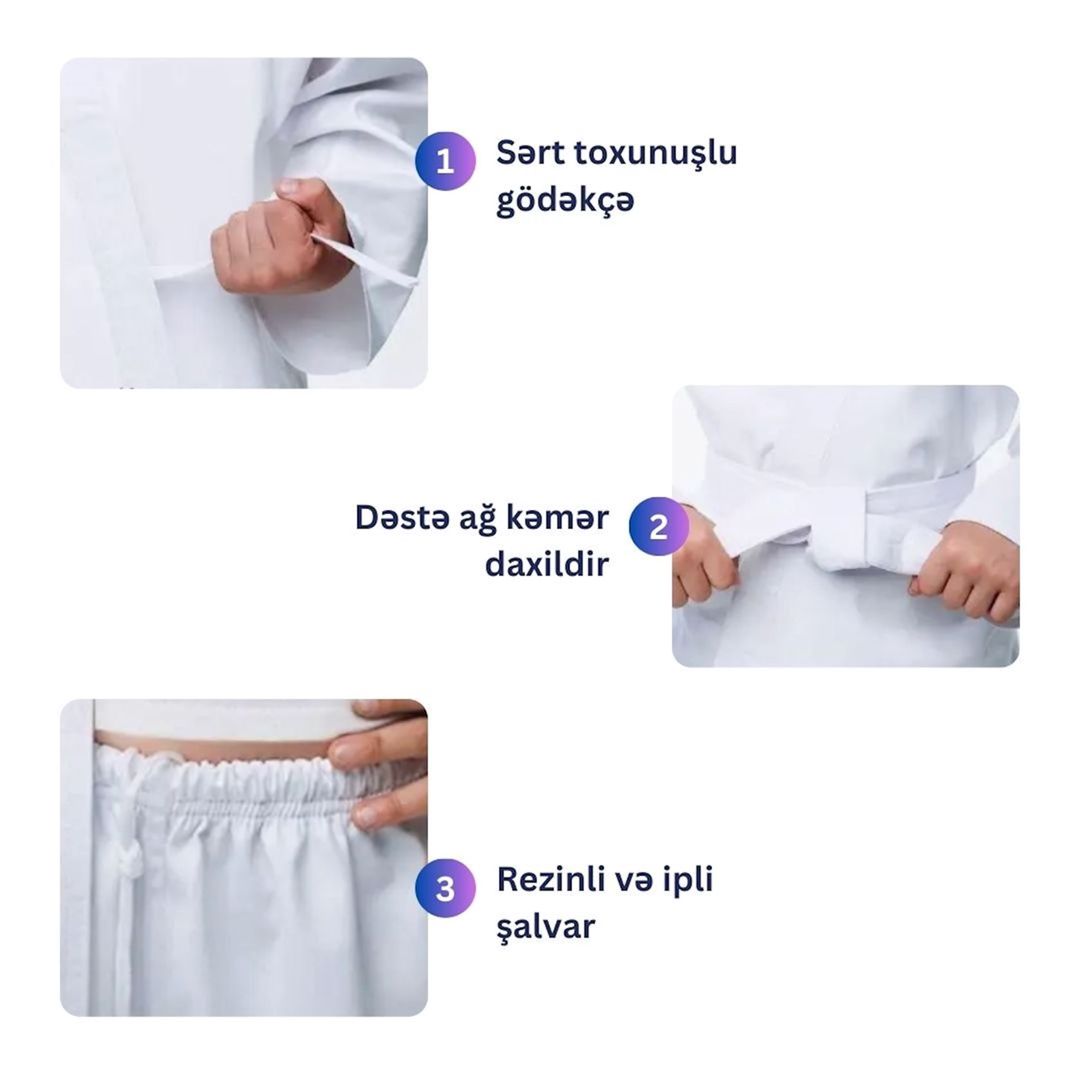 Cüdo məşqi üçün kimono Adidas 2001018, 180 sm — Mallar, Bakı (3)