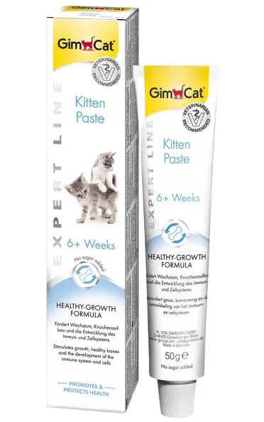Pişik balalarının optimal böyüməsi üçün GimCat Expert Line Pişik Balaları üçün Pasta, 50 q — Zoo.az — Cats
