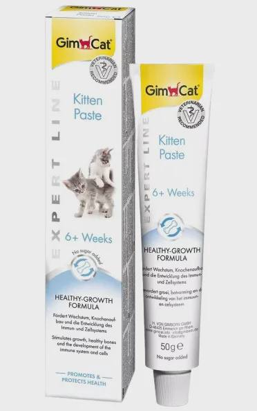 GimCat Expert Line Kitten Paste, pişik balaları üçün pasta, 50 q — კატები