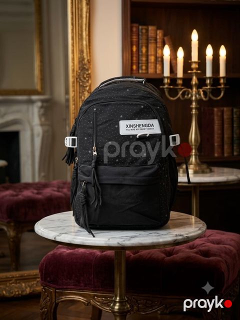 Məktəb bel çantası 41330840, poliester, qara, 35 l — Bakı