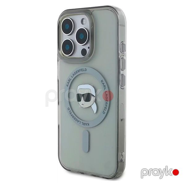 Karl Lagerfeld MagSafe IML Hard Case With Karl Head For iPhone 16 Pro (KLOHMP16LHLSKIK) Black — Mallar, Bakı (3)