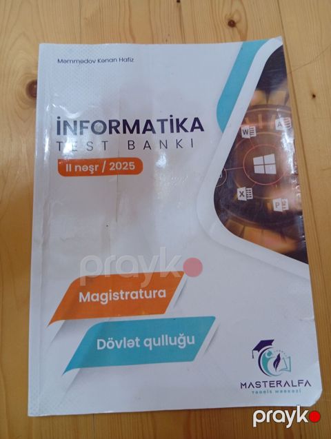 Informatika test banki 2025 magistratura üçün — Bakı