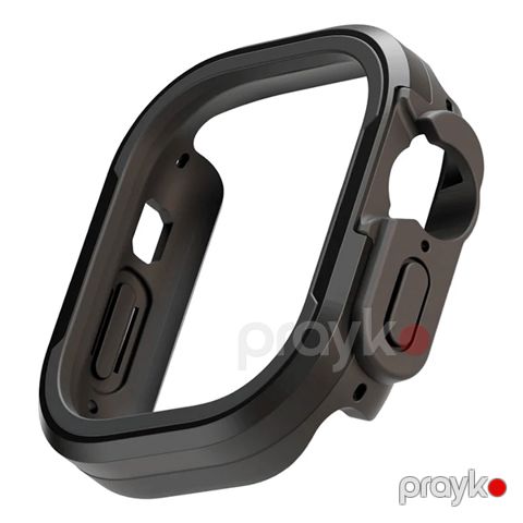 Levelo Rugged Armour Ekran qoruyucu-Apple Watch 49mm Black — Bakı