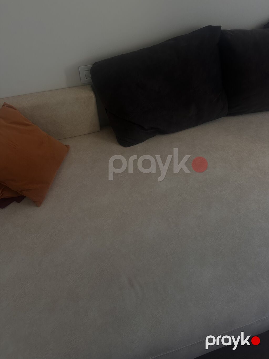 Bej rəngli geniş divan/çarpayı - Model: iri ölçülü, arxalıksız — Divanlər, Bakı (3)