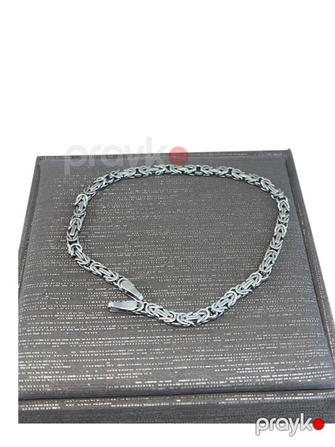 Kişilər üçün qolbaq GS-36, gümüş 925 əyar — Bakı