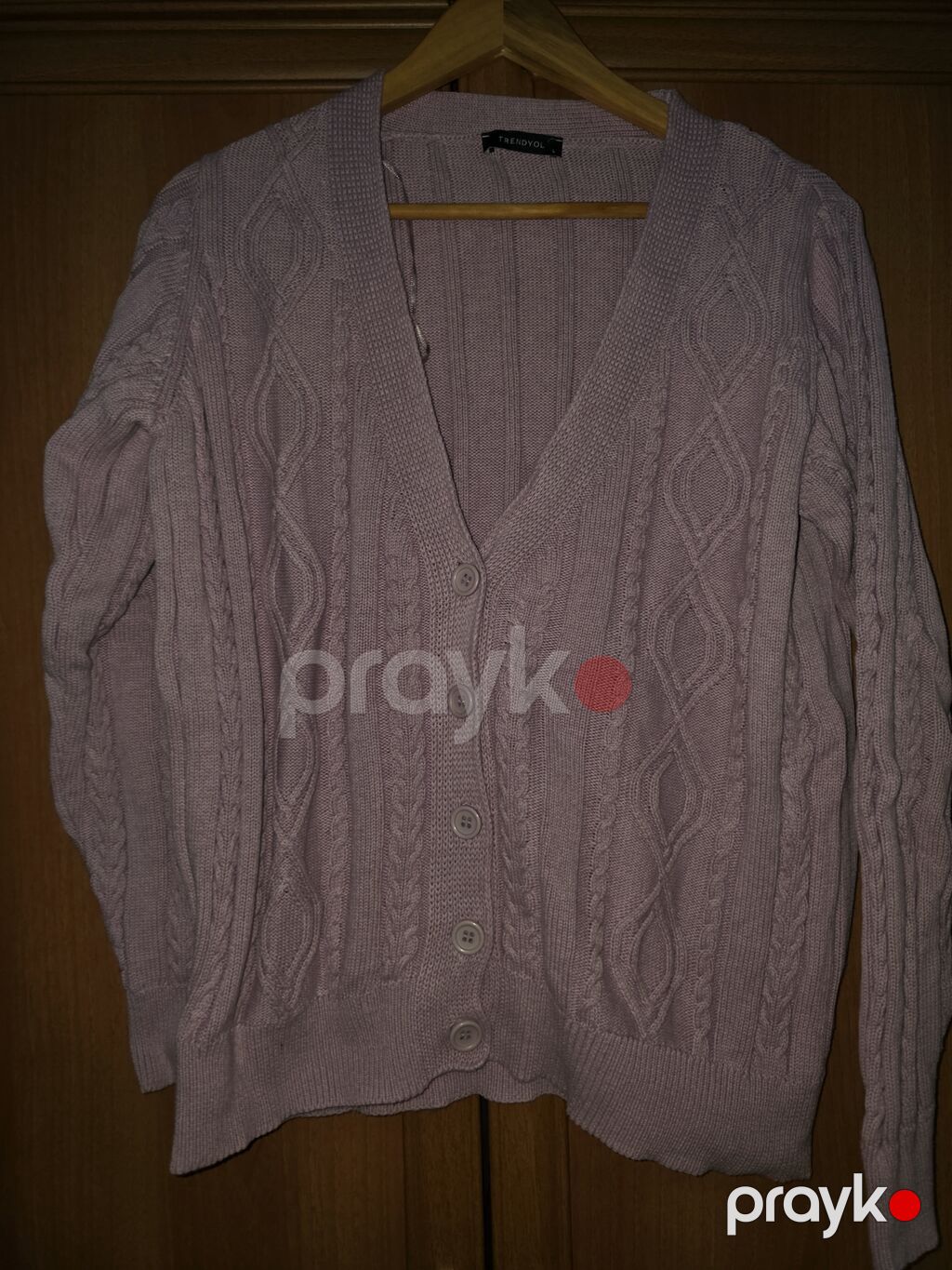 Brend: Trendyol Məhsul: Qadın kardiqanı - Rəng: Açıq bənövşəyi/lilac — Coqlar və zaqetlər, Bakı (2)