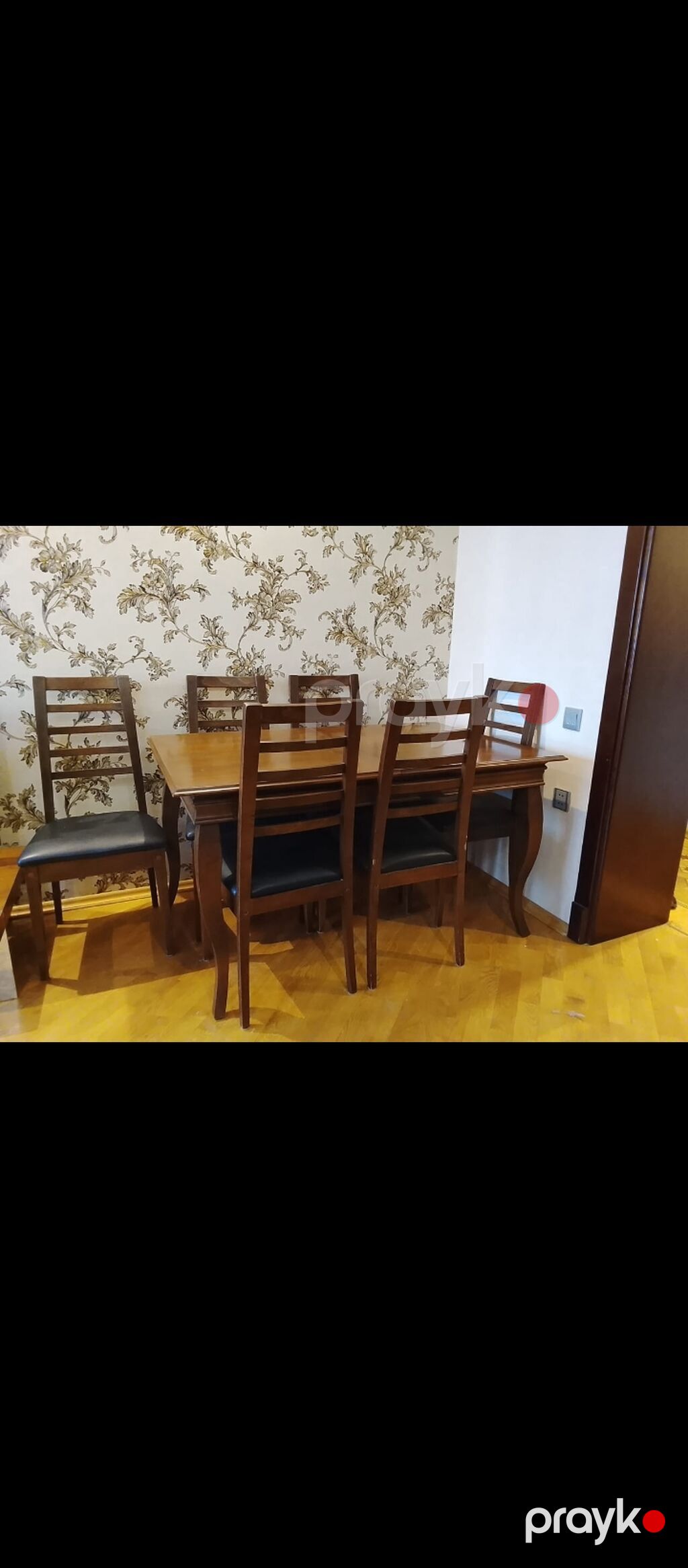Yemək/Qonaq otağı üçün masa və 6 ədəd stul dəsti ela vəziyyətdedi — Masalar və stullar, Bakı (2)