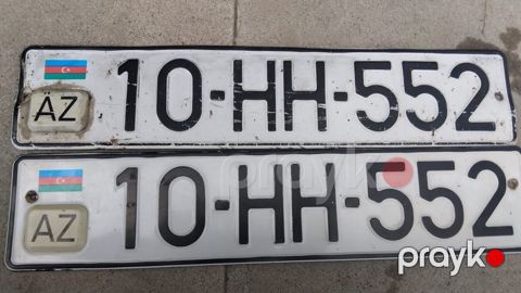 Avtomobil qeydiyyat nişanı - 10-HH-552 — Bakı