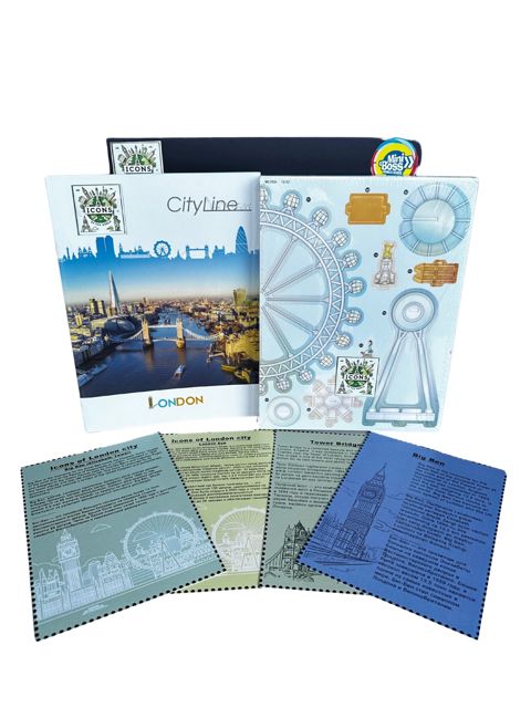 Karton konstruktor Icons of the World, 31x31 sm — Bakı