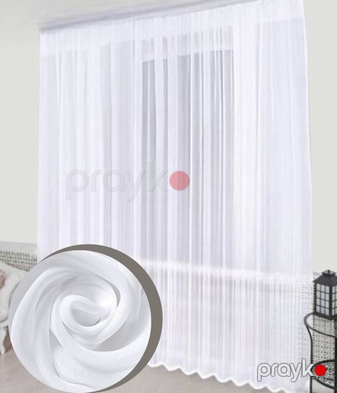 Duvaq tül Ecortier, 500x280 sm, ağ — Bakı