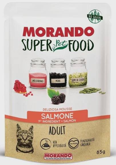 Morando Super Pet Food, pişiklər üçün yaş yem, qızılbalıq ilə, 85 q — Cats