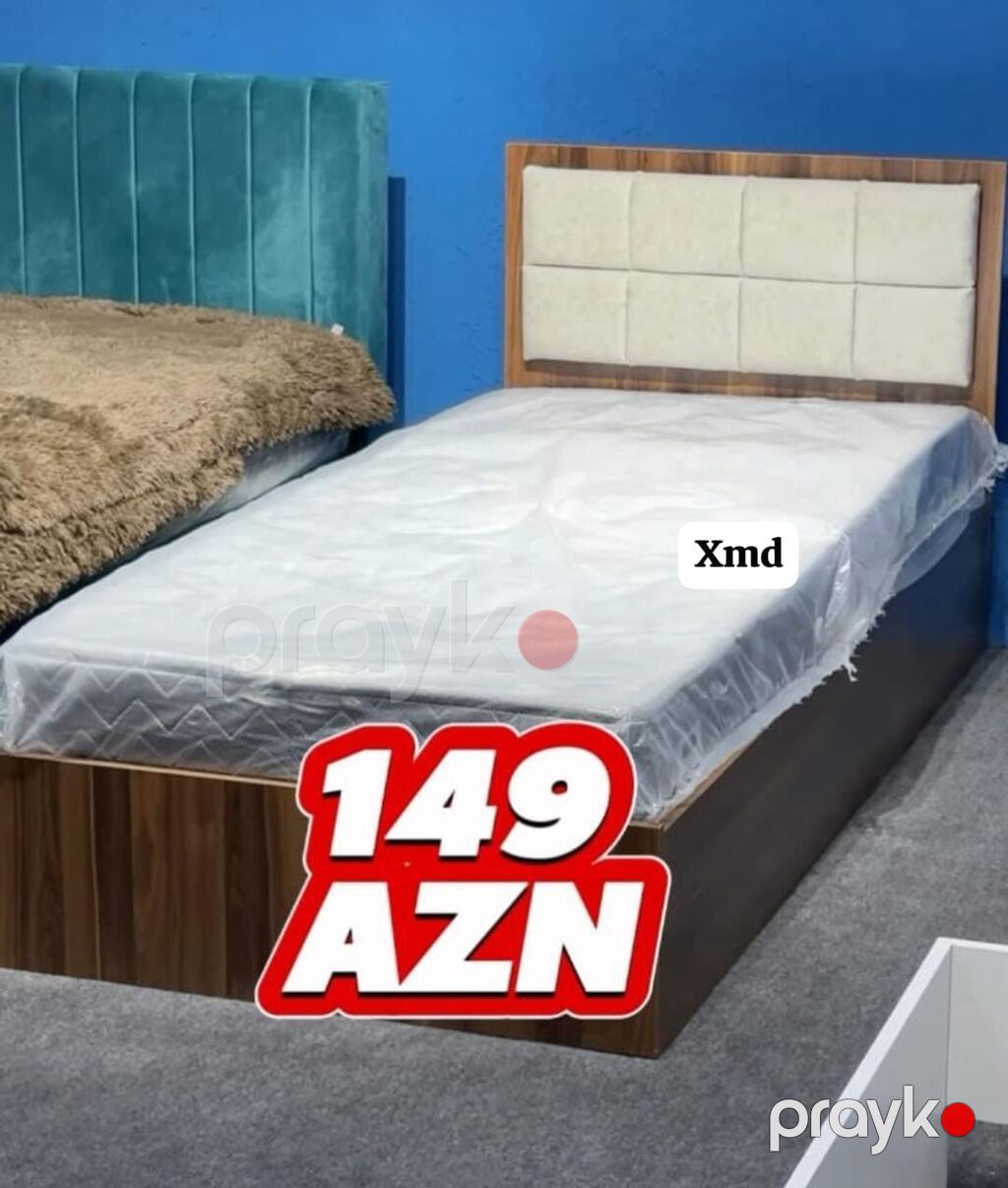 Tək nəfərlik çarpayılar – rəng seçimi mövcuddur - Bazalı və bazasız — Yataqlar, Bakı (4)