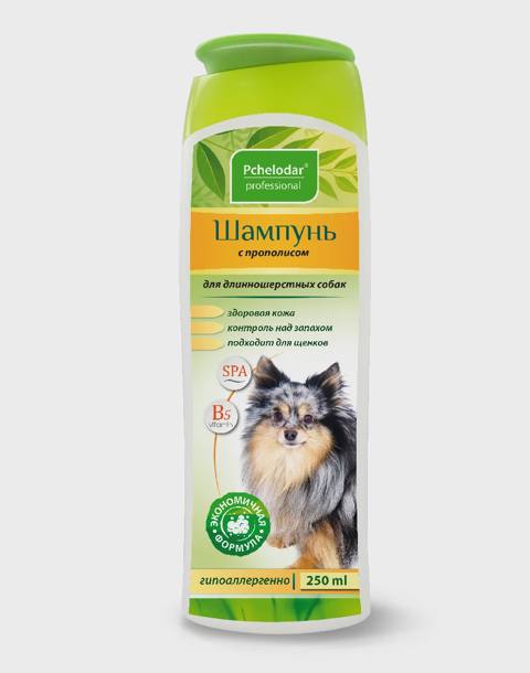 Pchelodar, uzuntüklü itlər üçün propolisli gigiyenik şampun, 250 ml — Pet supplies