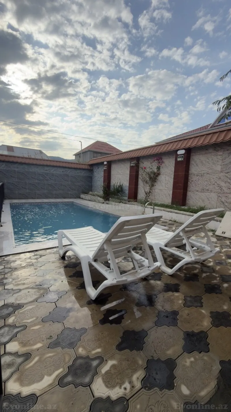 Kirayə verilir 4 otaqlı Həyət evi 180 m² Qəbələ — Ev, villa, Qəbələ (7)