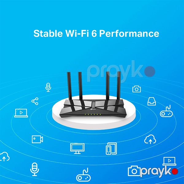 TP-Link AX1500 Wi‑Fi 6 Router Archer AX10 Black — Mallar, Bakı (4)