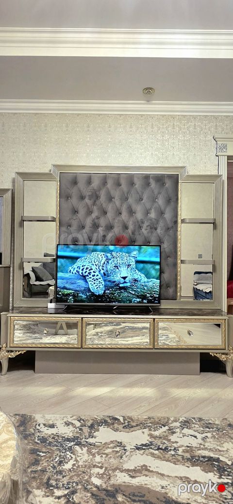 Lüks TV stendi və dekorativ divar paneli. istəsəniz üst hissəsi çıxır — Bakı