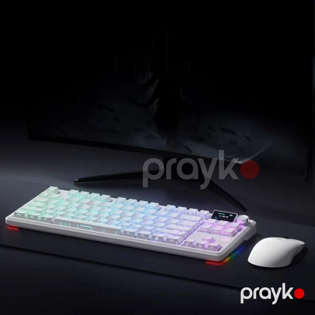 Ajazz MK87 White Contour — Periferik cihazlar, Bakı (4)