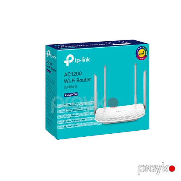 TP-Link AC1200 Router Archer C50 Ağ — Mallar, Bakı (5)