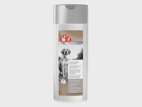 8in1 Ağ Mirvari şampunu, açıq tüklü itlər üçün, 250 ml — Heyvan malları