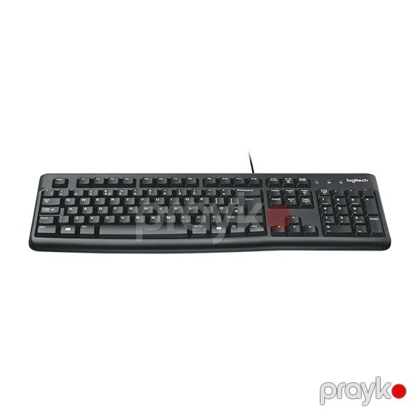 Logıtech Corded Keyboard K120 - Russian layout - Black Black — Mallar, Bakı (2)