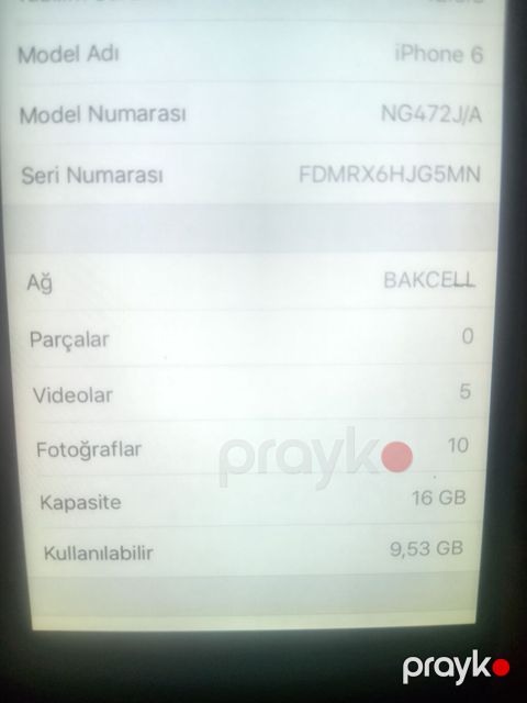 IPhone 6, 16 GB, Space Gray, Barmaq izi — Sumqayıt