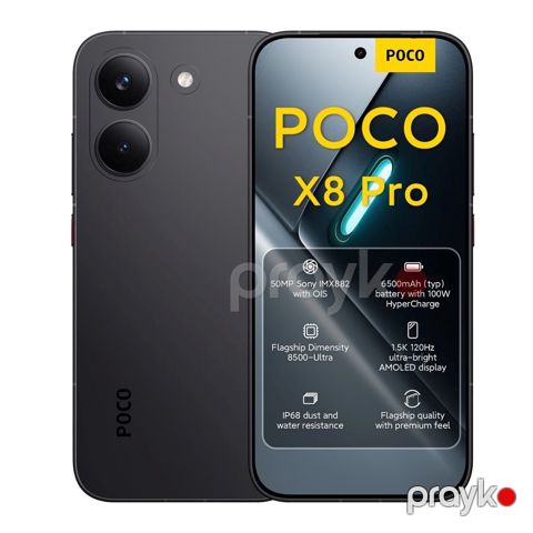 Poco X8 Pro 5G 12GB/512GB Black — Bakı