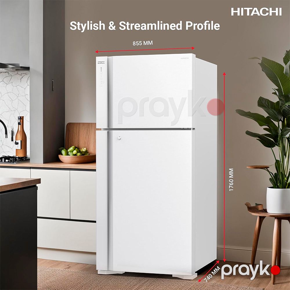 Soyuducu Hitachi RV760PUK7K4PWH Ağ — Soyuducular, Bakı (4)