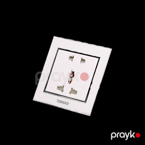 Tomas 1 multi razetka + 1 razetka ağ — Bakı
