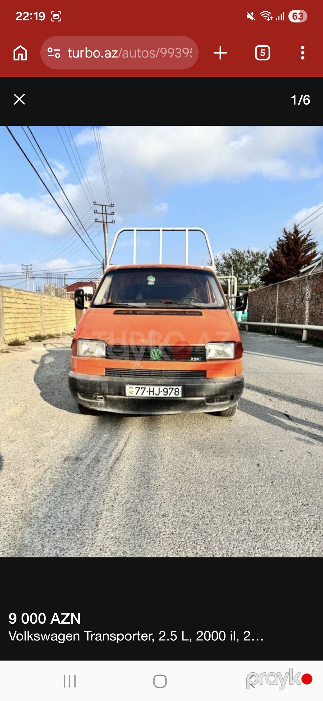 2000 2.5 L 2000 Volkswagen Digər 25 — Mallar, Abşeron (2)