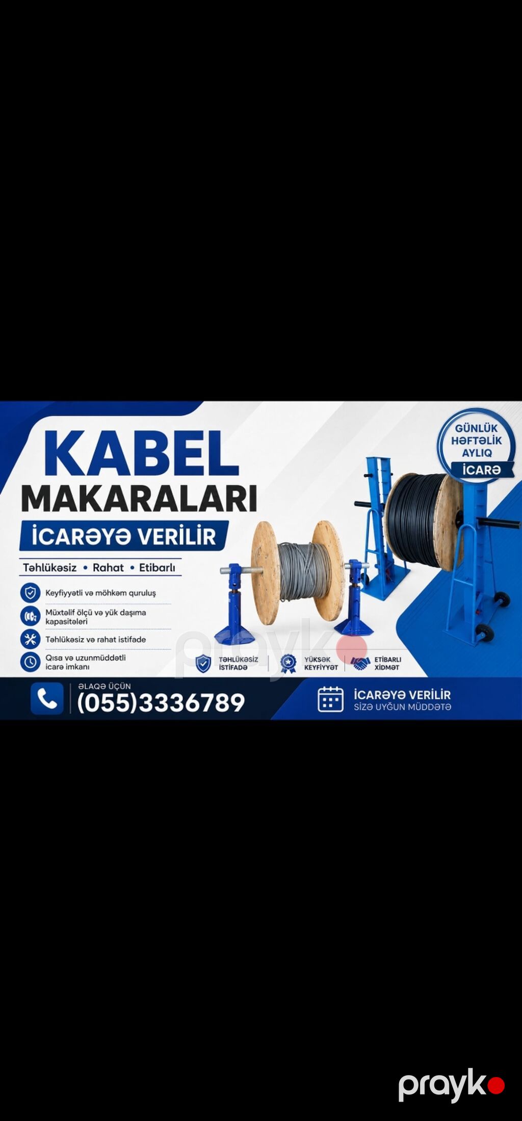 Kabel açan makaslar və roluklər icarəyə verilir — Stanoklar, Qobu (7)