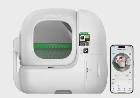 Petkit Purobot MAX Pro -EU, süni intellekt kameralı avtomatik pişik tualeti — Cats