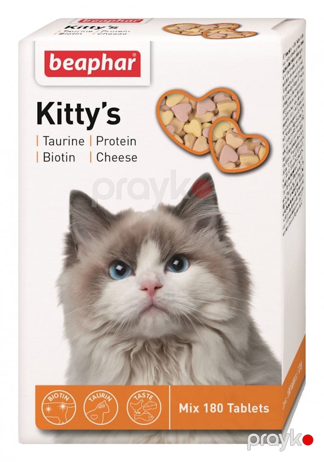 Vitaminlər kompleksi Beaphar Kitty s Mix pişiklər üçün, 180 həb — Mallar, Bakı