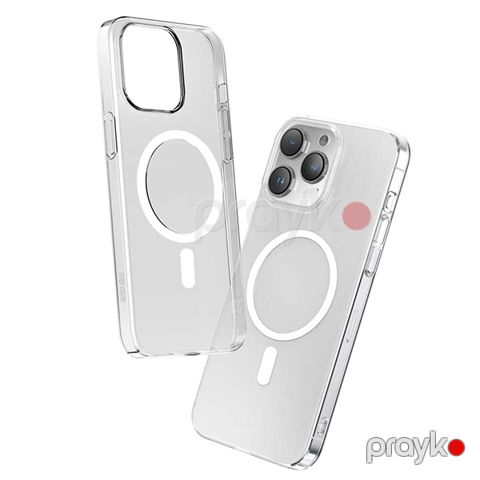 Green Lion Magsafe Delgado Case for iPhone 15 Pro Max - Clear Şəffaf — Bakı