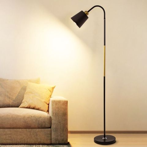 Döşəmə lampası sparkled E27 qara — Bakı