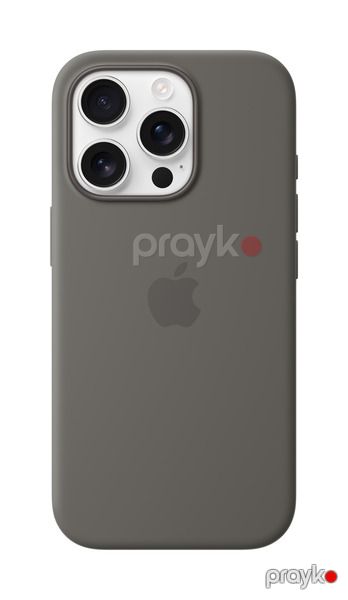 iPhone 16 Pro Silicone Case with MagSafe - Stone Gray, Model A3315 Stone Gray — Bakı