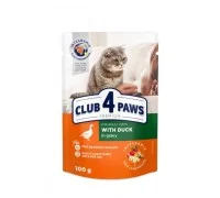 Club 4 Paws Yaş Pişik Yemi Souslu Ördəklə, 100 q — Bakı