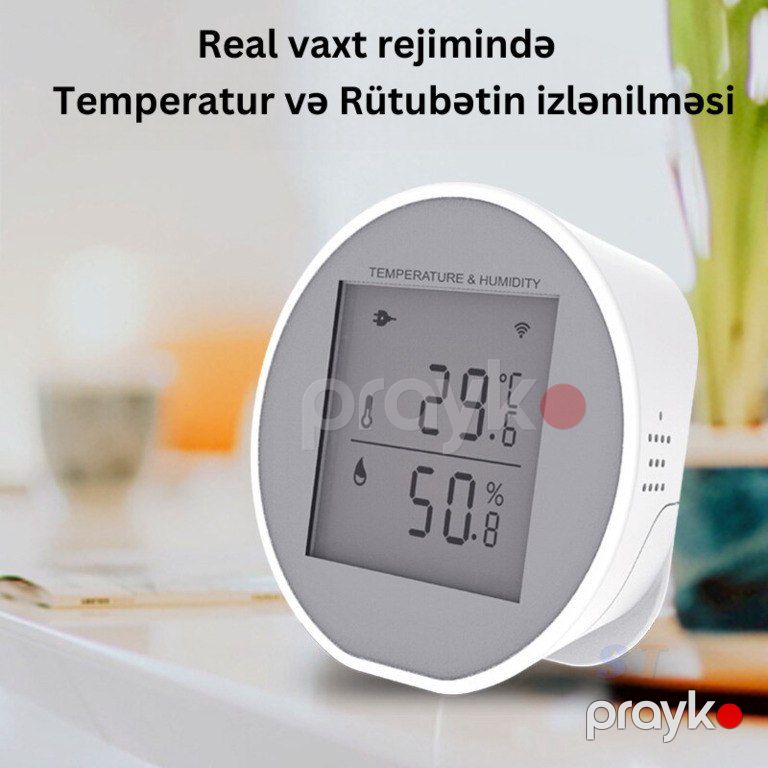 Ağıllı WiFi temperatur və nəmişlik sensoru — Ağıllı ev və təhlükəsizlik, Bakı (5)