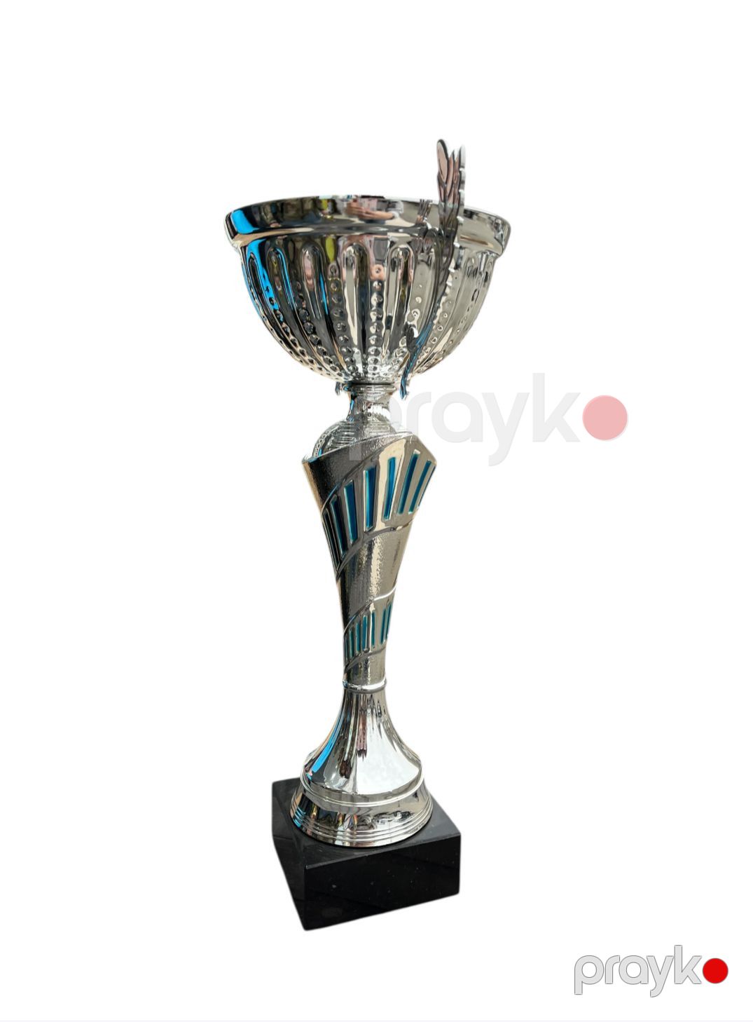 Kubok, metal, gümüşü, 35 sm — Mallar, Bakı (2)