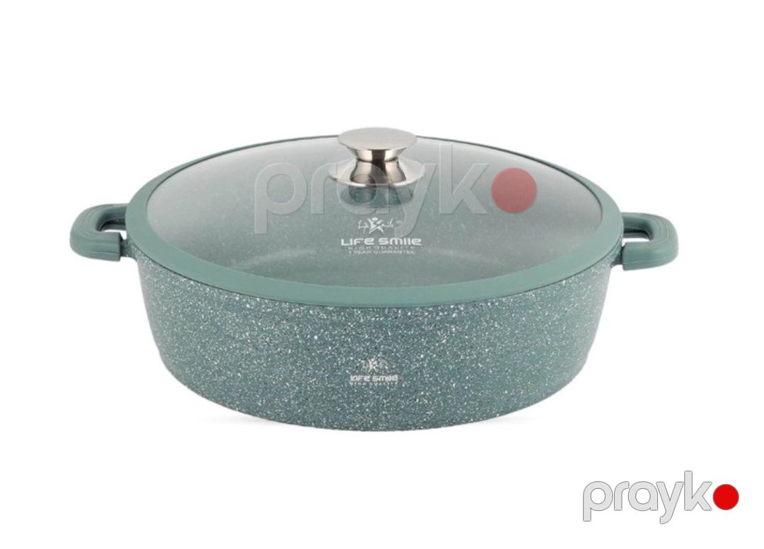 Tava Life Smile EMSA040, qranit, yaşıl, 32 sm — Mallar, Bakı (4)