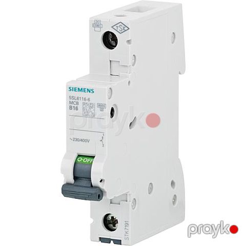 Avtomat açar sıemens b tipi 5SL6116 - 6 b 16 6KA