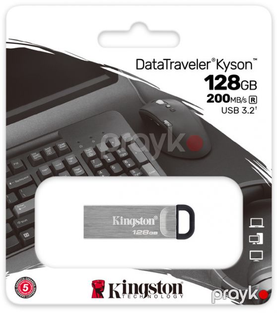 Flash card DataTraveler Kyson (128GB) Boz — Mallar, Bakı (3)