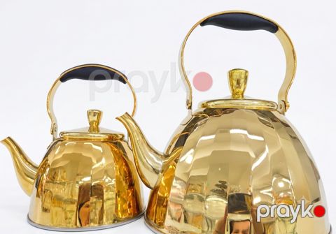 Çaydan dəsti NS702, 3000/400 ml, dəmir, qızılı — Bakı