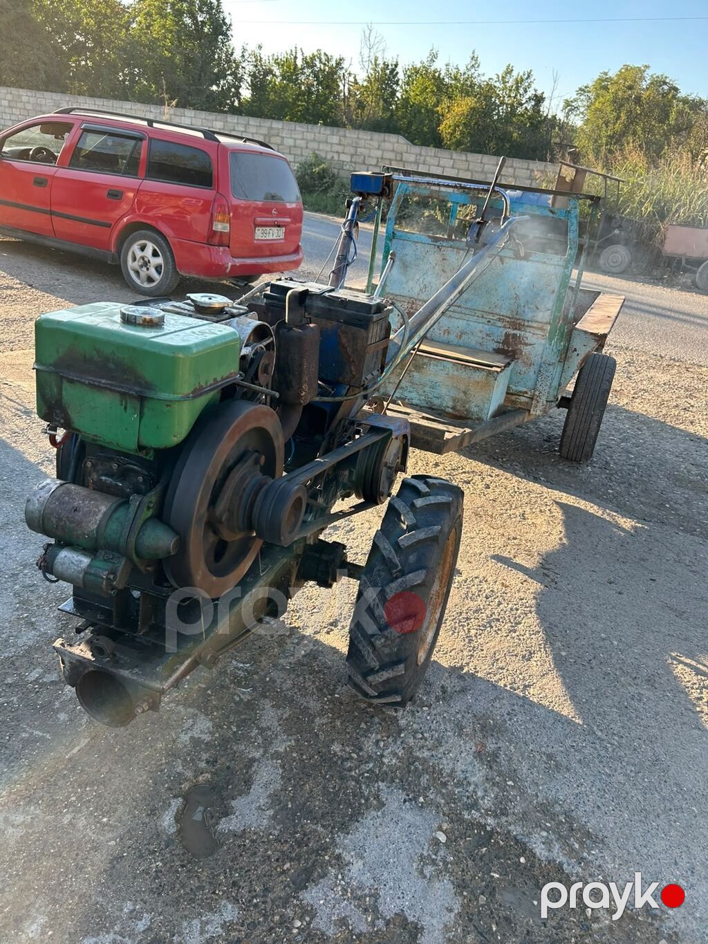 Motoblok qoşqulu yük daşıyıcı - Güclü dizel mühərrikli motoblok — Motobloklar, Xudat (3)
