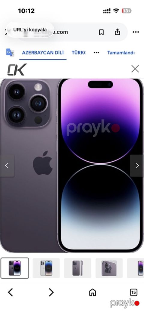IPhone 14 Pro, 256 GB, Deep Purple, Face ID — Bakı