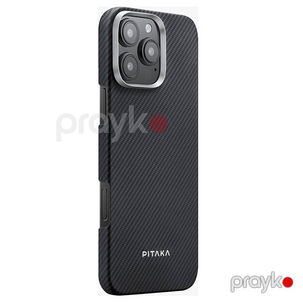 Pitaka Ultra Slim Case For iPhone 16 Pro Max (KI1601PMA) Black/Grey — Mallar, Bakı (2)