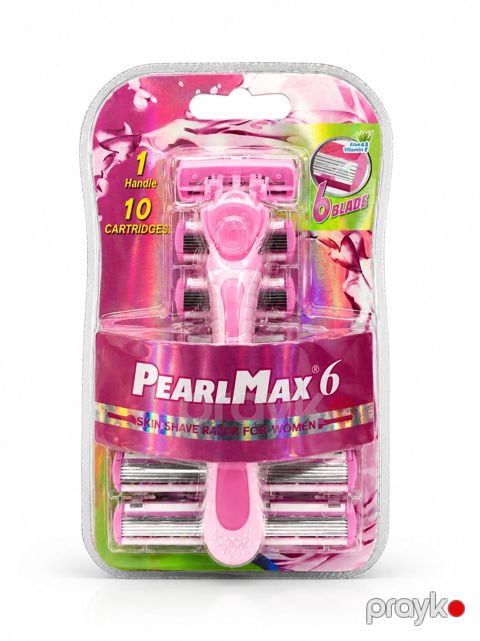 Təraş üçün ülgüc dəsti PearlMax 6 qadınlar üçün (1 tutacaq + 10 kaset) — Bakı