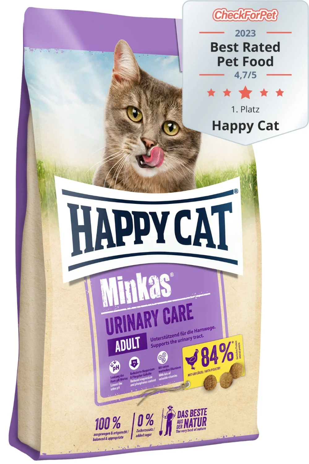Happy Cat Minkas Urinary Care Adult, yetkin pişiklər üçün quru yem, sidik yollarının sağlamlığına dəstək (çəki ilə) — Zoo.az — Cats